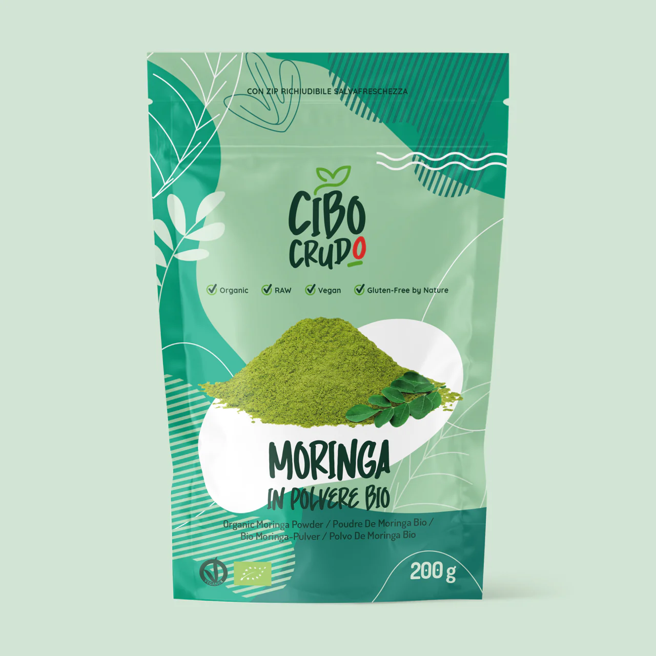Moringa Powder Raw Organic - 200g